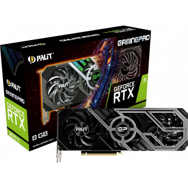 Видеокарта Palit PCI-Ex GeForce RTX 3070 Ti GamingPro 8GB [NED307T019P2-1046A]