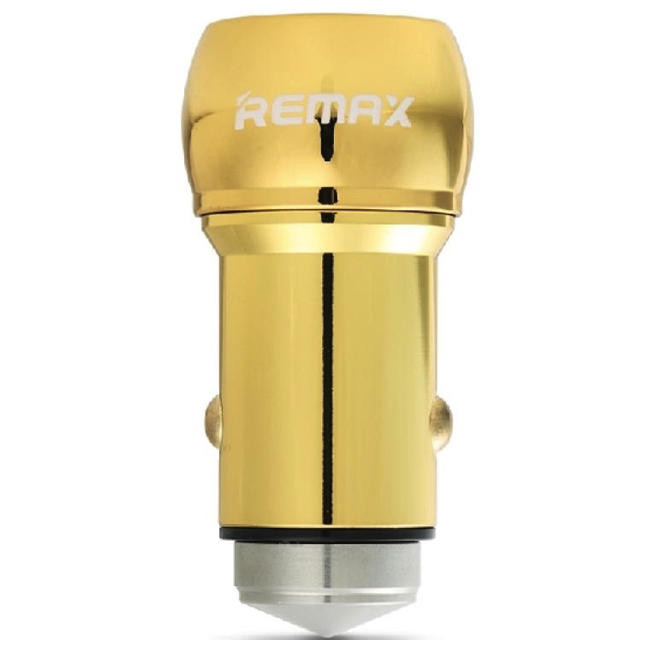 Автомобильное зарядное устройство Remax 2.4A 2-USB (Gold) (RCC205)