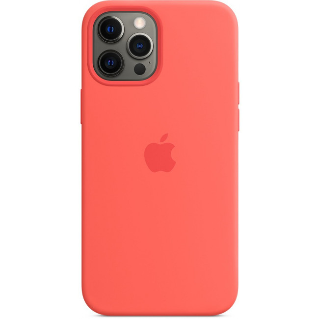 Чехол для iPhone 12 Pro Max Silicone Case with MagSafe - Pink Citrus (MHL93)
