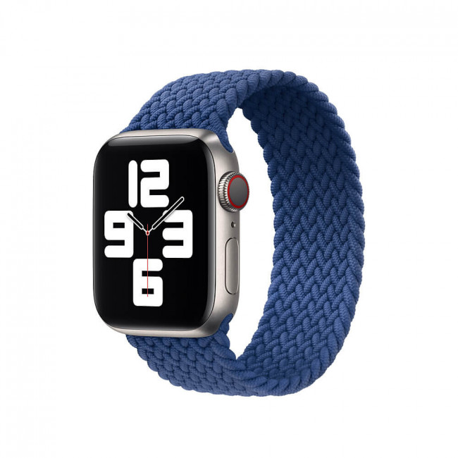 Ремешок Apple Watch 38/40mm Braided Solo Loop Atlantic Blue Size 4 (MY6Y2)
