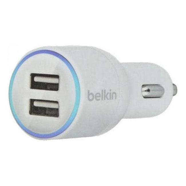 Автомобильное зарядное устройство Belkin 2.1A 2-USB (White) (F8J110QE04)