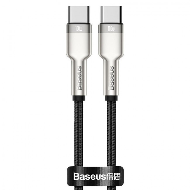 Кабель Baseus Cafule Series Metal Type-C to Type-C 100W (1m)  - Black