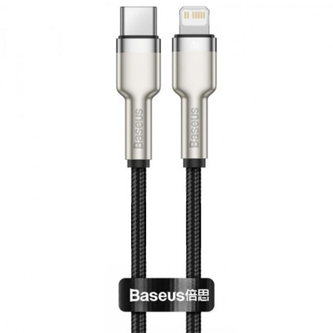 Кабель Baseus Cafule Series Metal Type-C to Lightning PD 20W (1m) - Black