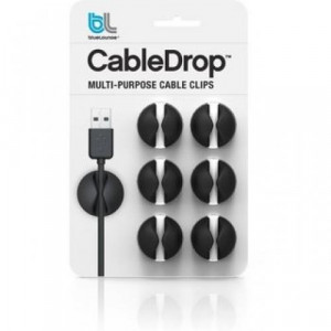 Органайзер для кабеля Bluelounge CableDrop Multi Purpose Cable Clip Black (CD-BL)