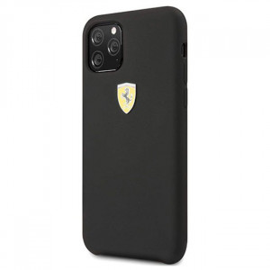 Чехол Ferrari Silicone Hard Case SF Logo Shield for iPhone 11 Pro Max - Black