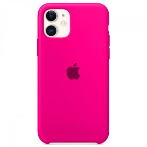 Чехол Apple iPhone 11 Silicone Сase - Barbie Pink (Original copy)