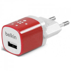 Сетевое зарядное устройство Belkin 1A 1-USB (Red) (F8JO17E)