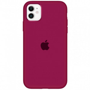 Чехол Apple iPhone 11 Silicone Case - Maroon (Original copy)