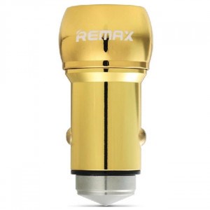 Автомобильное зарядное устройство Remax 2.4A 2-USB (Gold) (RCC205)