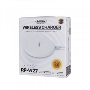 Беспроводное ЗУ Remax RP-W27 15W Wireless Magka Series Fast Charge (White)