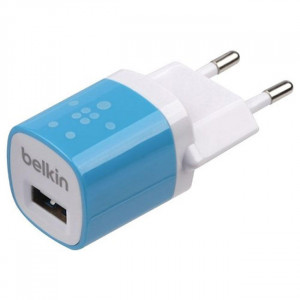 Сетевое зарядное устройство Belkin 1A 1-USB (Blue) (F8JO17E)
