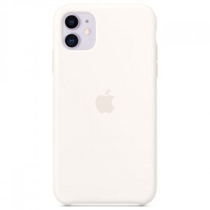 Чехол Apple iPhone 11 Silicone Case - White (MWVX2)