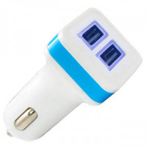 Автомобильное зарядное устройство Gelius Gold Edition 2.4A 2-USB (White/Blue)