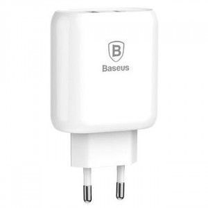 Сетевое ЗУ Baseus Bojure Series Type-C PD flash charge charging set (PD+U 5V/1A+1M C to IP PD cable) 32W White