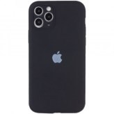 Чехол Apple iPhone 12 Pro Silicone Сase Full Camera Protective (Copy AA) - Black