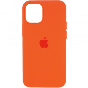 Чехол Apple iPhone 12 Pro Silicone Сase Full Camera Protective (Copy AA) - Kumquat