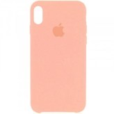 Чехол Apple iPhone XS Silicone Case Light Flamingo (Original copy)