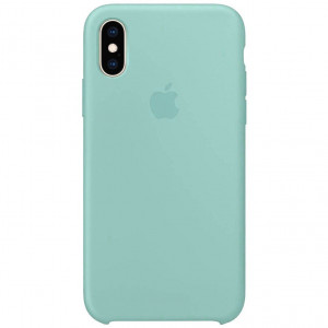 Чехол Apple iPhone XS Silicone Case Turquoise (Original copy)
