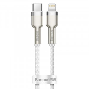 Кабель Baseus Cafule Series Metal Type-C to Lightning PD 20W (1m) - White