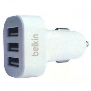 Автомобильное зарядное устройство Belkin 5.2A 3-USB Lighting (White) (F8J072BT03_W)