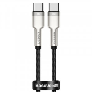 Кабель Baseus Cafule Series Metal Type-C to Type-C 100W (1m)  - Black