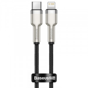 Кабель Baseus Cafule Series Metal Type-C to Lightning PD 20W (1m) - Black