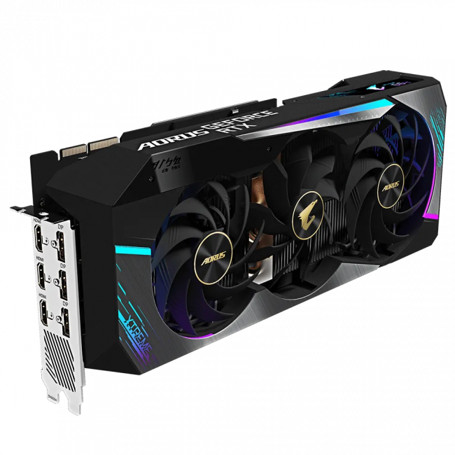 Видеокарта Gigabyte RTX 3090 Aorus XTREME 24G [GV-N3090AORUS X-24GD]