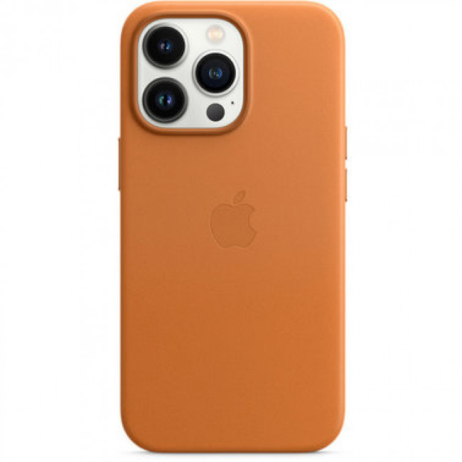 Чехол Apple iPhone 13 Pro Max Leather Case with MagSafe - Golden Brown (MM1L3) 