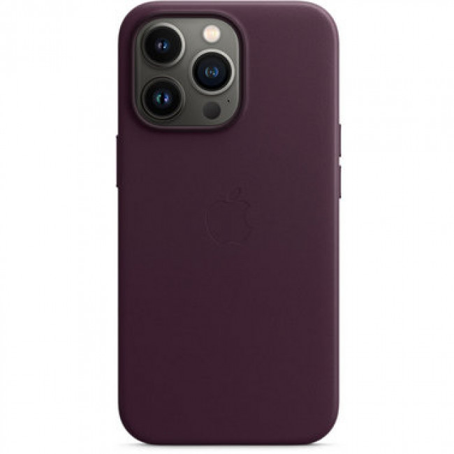 Чехол Apple iPhone 13 Pro Leather Case with MagSafe - Dark Cherry (MM1A3)