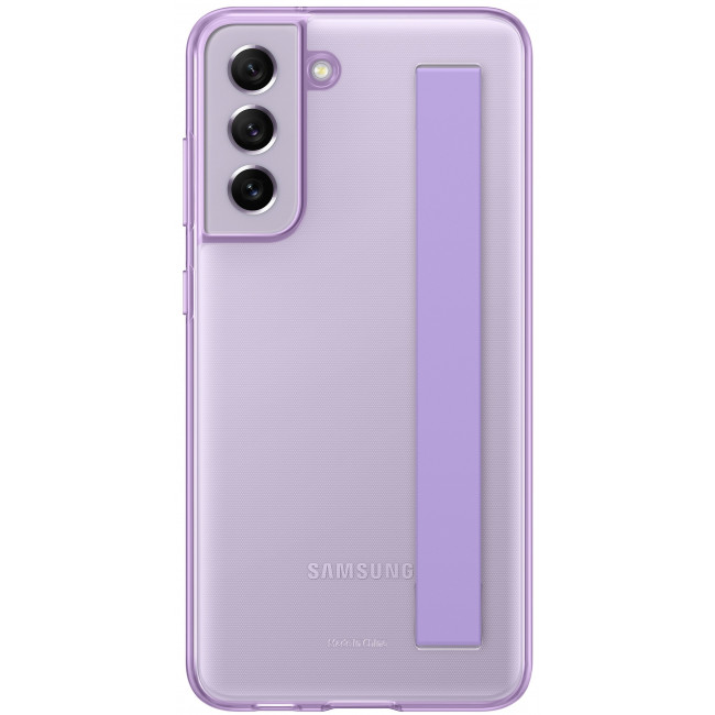 Чехол Samsung Clear Strap Cover для смартфона Galaxy S21 FE (G990) Lavender [EF-XG990CVEGRU]