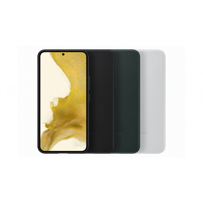 Чехол Samsung Leather Cover для смартфона Galaxy S22+ (S906) Black [EF-VS906LBEGRU]