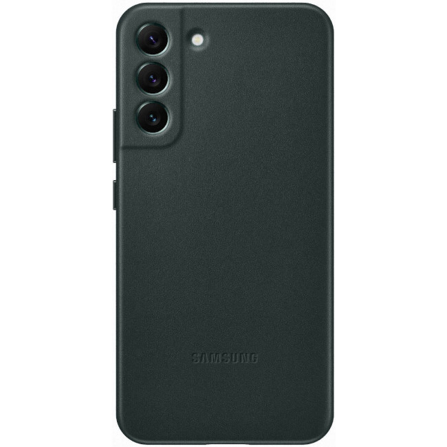 Чехол Samsung Leather Cover для смартфона Galaxy S22+ (S906) Forest Greeny [EF-VS906LGEGRU]
