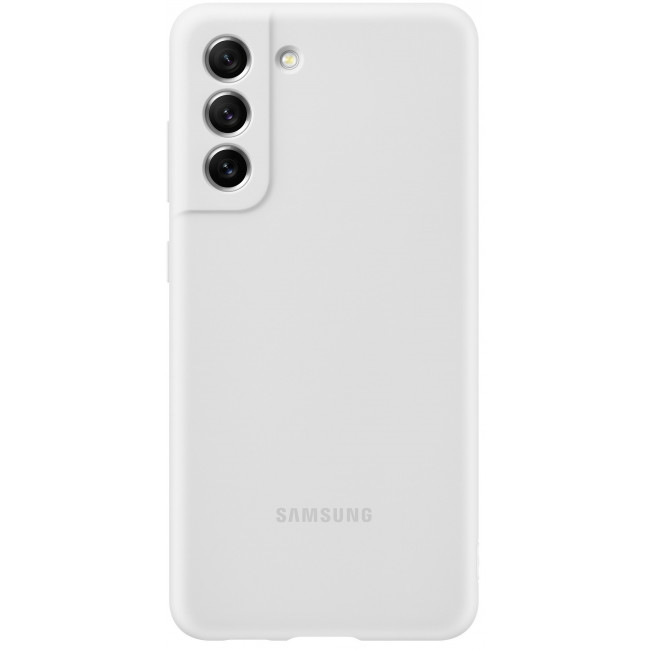 Чехол Samsung Silicone Cover для смартфона Galaxy S21 FE (G990) White [EF-PG990TWEGRU]