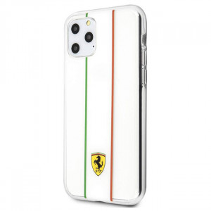 Чехол Ferrari Silicone Case Italy for iPhone 11 Pro - Transparent Clear