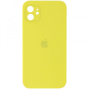 Чехол Apple iPhone 11 Silicone Сase Full Camera Protective (Copy AA) - Bright Yellow