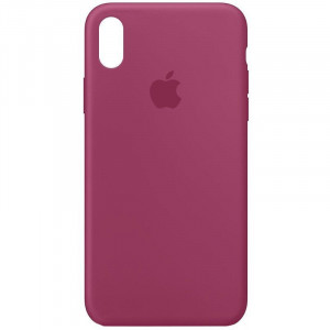 Чехол Apple iPhone XS Silicone Case Pomegranate (Original copy)